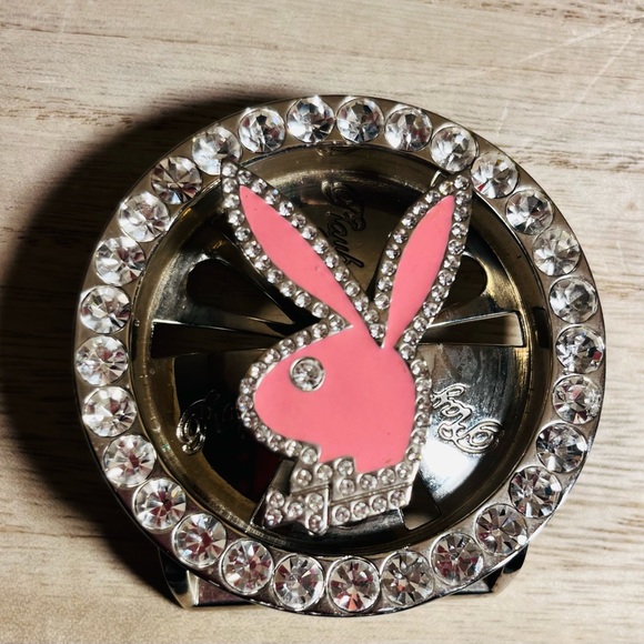 PLAYBOY Accessories - Pink Playboy Bunny Spinning Belt Buckle